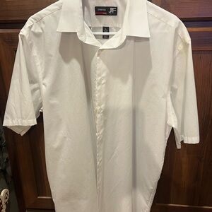 JF J.Ferrar Crisp White Button Down Shirt